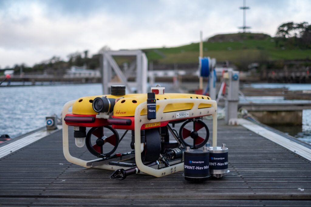 SPRINT-Nav Mini and an inspection class ROV