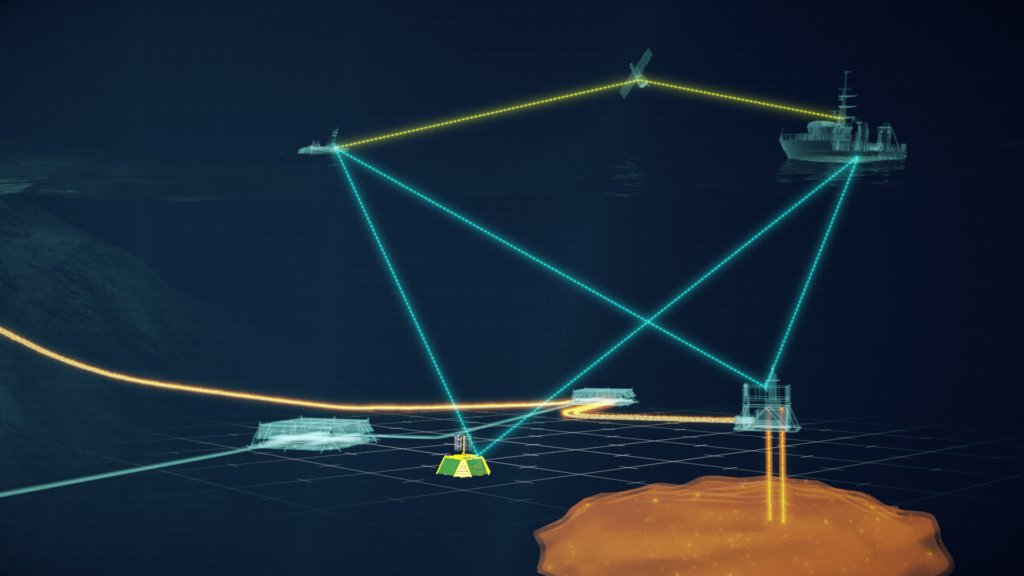 Graphic of a complete CCS monitoring communications network.