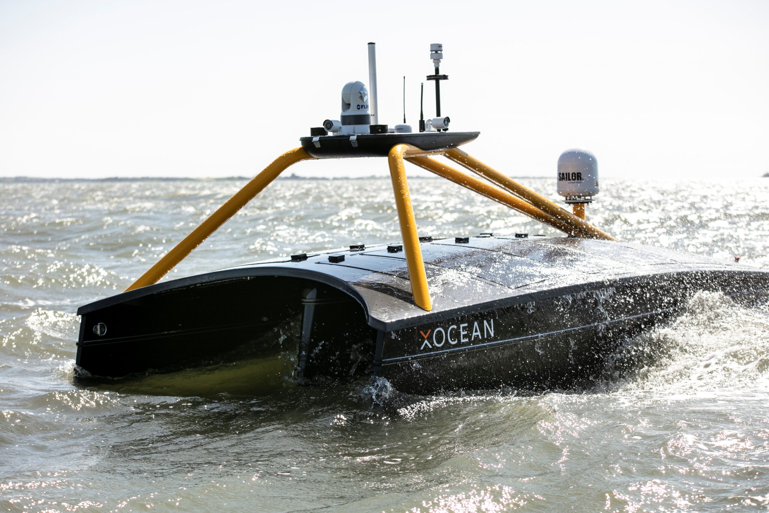 Over-the-horizon uncrewed ocean data collection