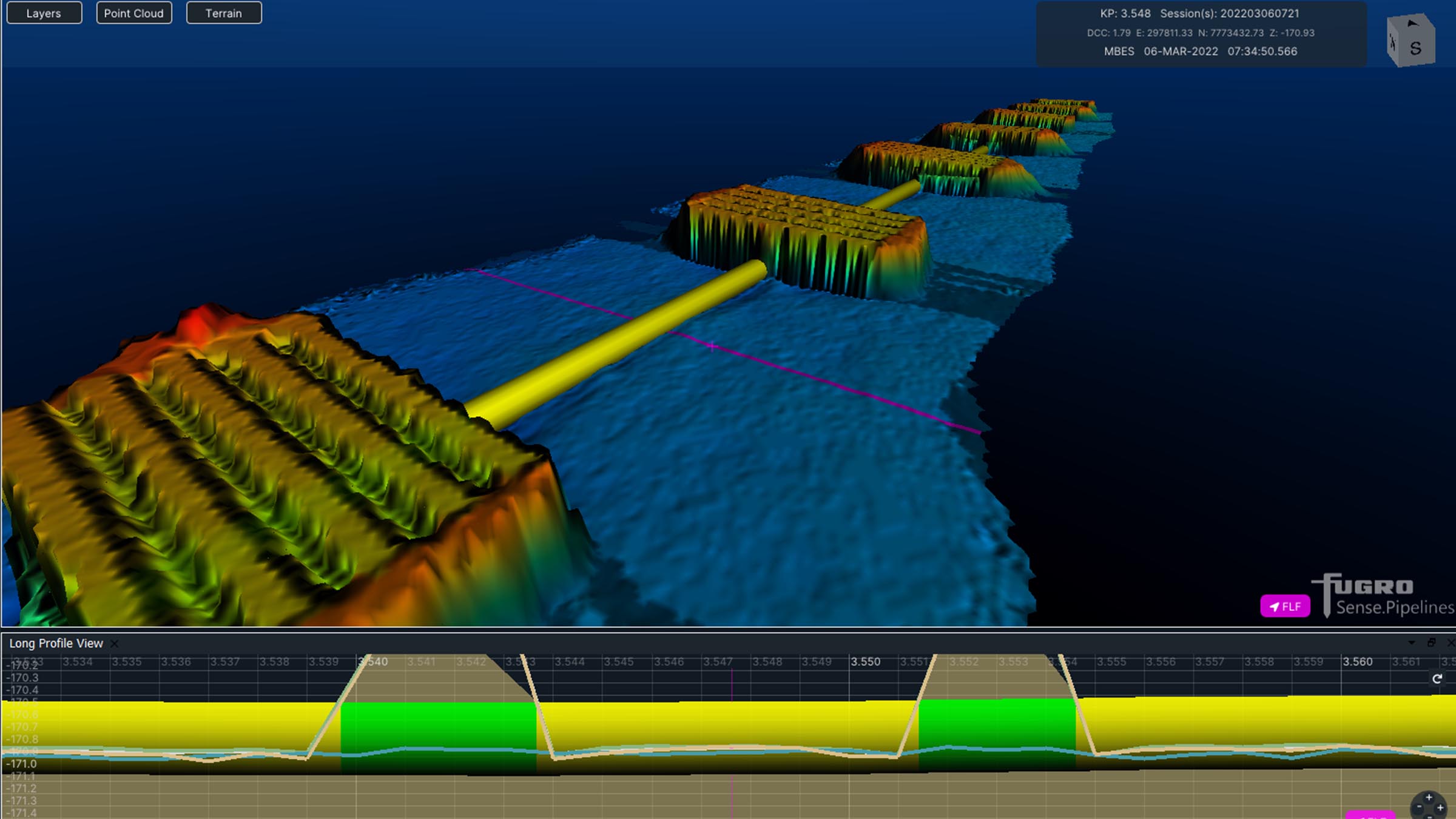 Straight out of the box navigational enhancement for offshore out of straightness surveys